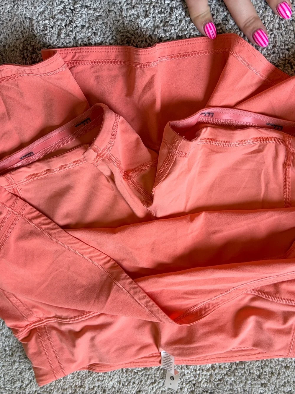 lululemon athletica coral performance skirt pace rival Mid-Rise skirt